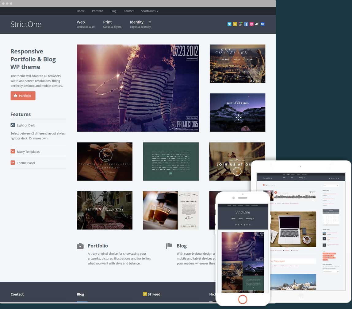 Strict One Portfolio & Blog for Creatives