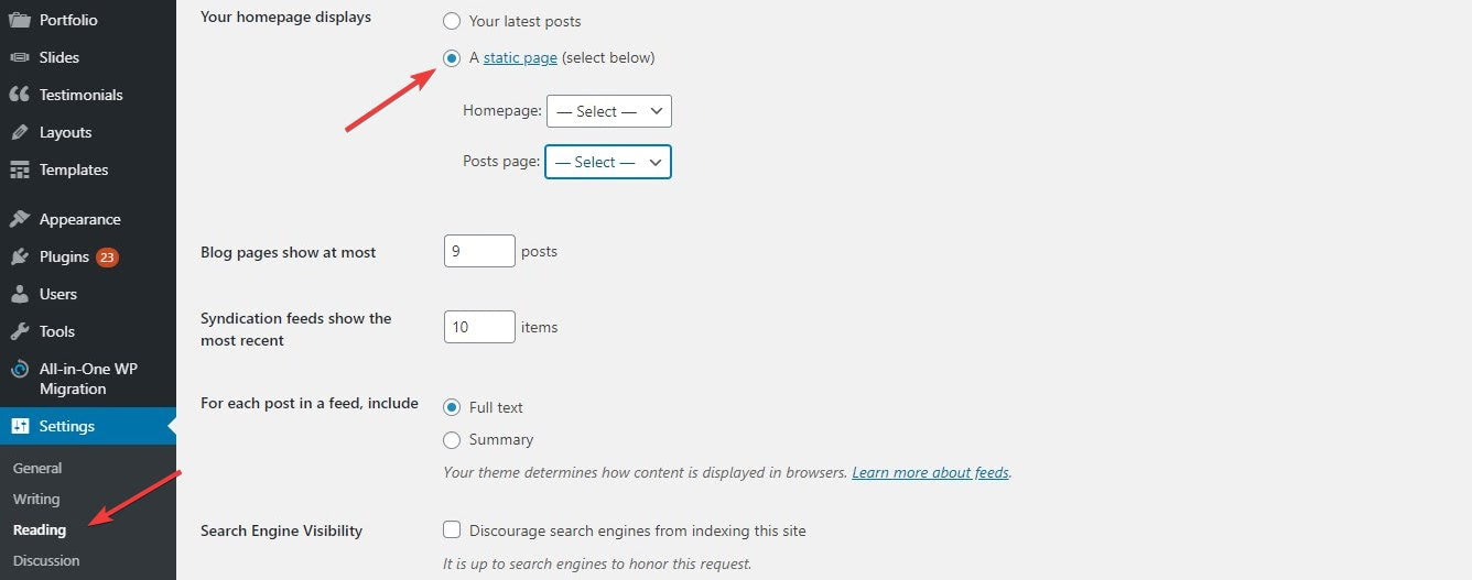 How to Start a Blog: Configure your Website