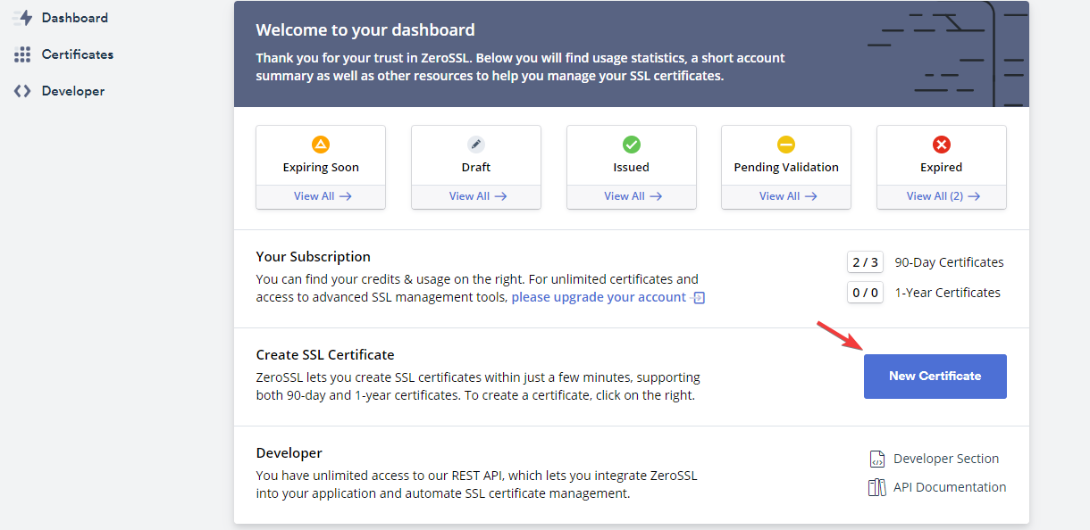 Get an SSL Certificate
