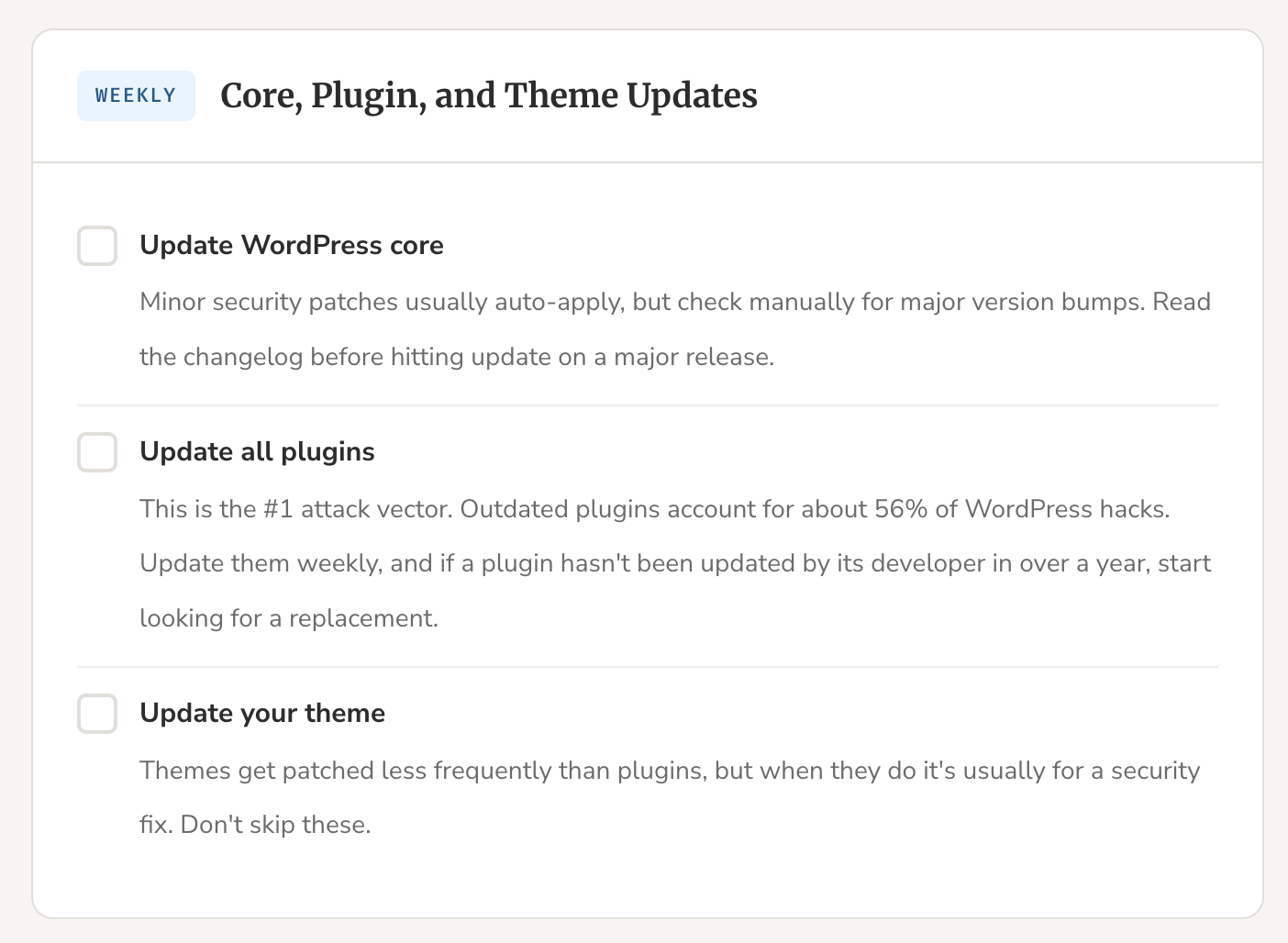 WordPress Site Maintenance Checklist for 2026